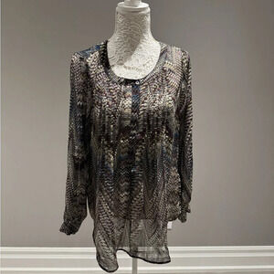 Multicolor Sheer Women's Top